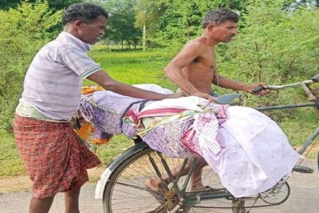 बहन के शव को कंधा देने के लिए नहीं मिले चार लोग, तो भाइयों ने साइकिल पर पहुंचाया श्मशान बहन के शव को कंधा देने के लिए नहीं मिले चार लोग, तो भाइयों ने साइकिल पर पहुंचाया श्मशान