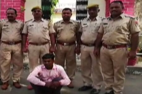 पुलिस की गिरफ्त में लूट की झूठी कहानी बताने वाला लाला मीणा