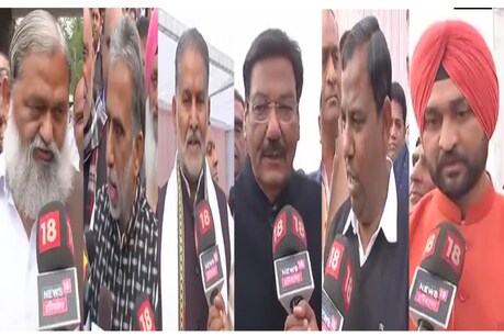 अनिल विज, कृष्णपाल गुर्जर, मूलचन्द शर्मा, रंजीत चौटाला, अनूप धानक और संदीप सिंह
