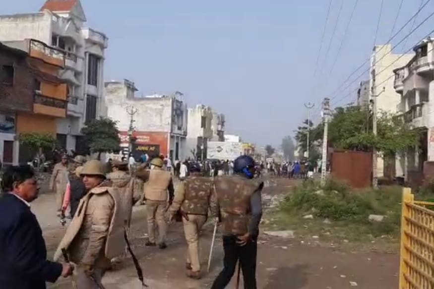 मुजफ्फरनगर में जमकर हंगामा