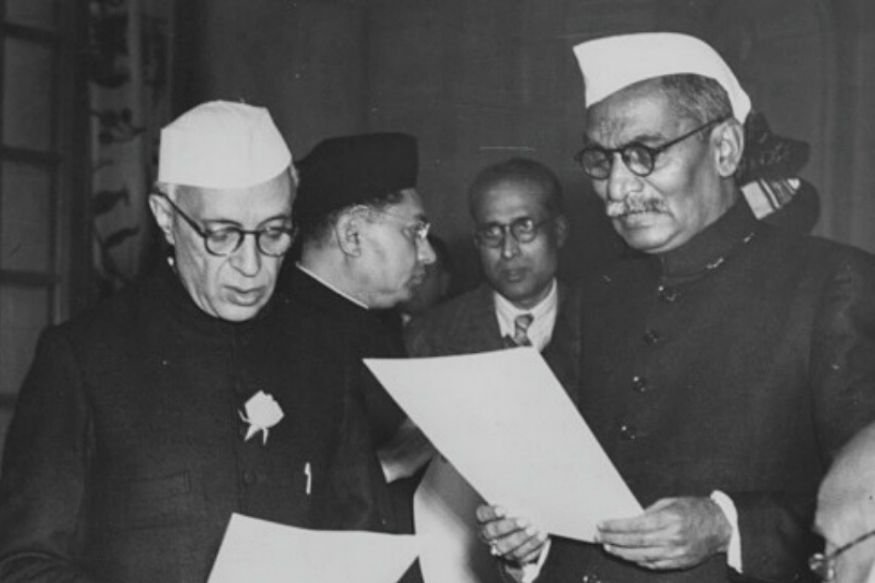 जवाहर लाल नेहरू के साथ राजेंद्र प्रसाद