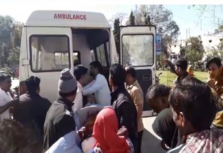 मिनी ट्रक पलटने से 1 की मौत, 17 यात्री घायल : शादी समारोह में जा रहा था परिवार मिनी ट्रक पलटने से 1 की मौत, 17 यात्री घायल : शादी समारोह में जा रहा था परिवार