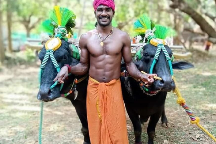 cricket news, sports news, kambala race, Nishant Shetty recorded 143m in 13.68 seconds. Srinivasa Gowda, कंबाला रेस, श्रीनिवास गौड़ा, निशांत शेट्टी, किरेन रिजिजू