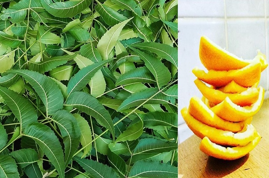 त्वचा के रोमछिद्रों को कम करने नीम का इस्तेमाल संतरों के छिलकों के साथ करना चाहिए.