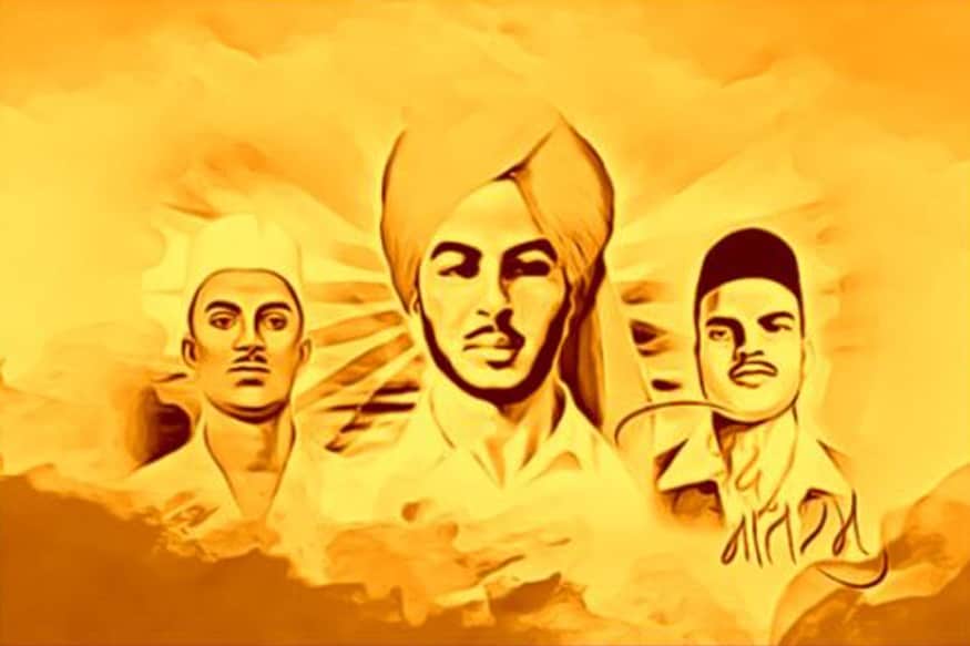 DBrush Shahid Bhagat Singh Sukhdev Rajguru Indian Freedom Fighter Modern  wall Decor Artwork Laminated Coated Framed For office Home Big size  Painting 14 Inch x 26 Inch Synthetic wood  Amazonin Home