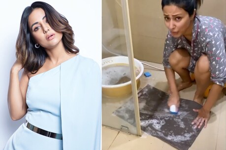 लॉकडाउन में गंदे डोरमैट धोती दिखीं हिना खान, वीडियो देखकर चौंक गए लोग लॉकडाउन में गंदे डोरमैट धोती दिखीं हिना खान, वीडियो देखकर चौंक गए लोग