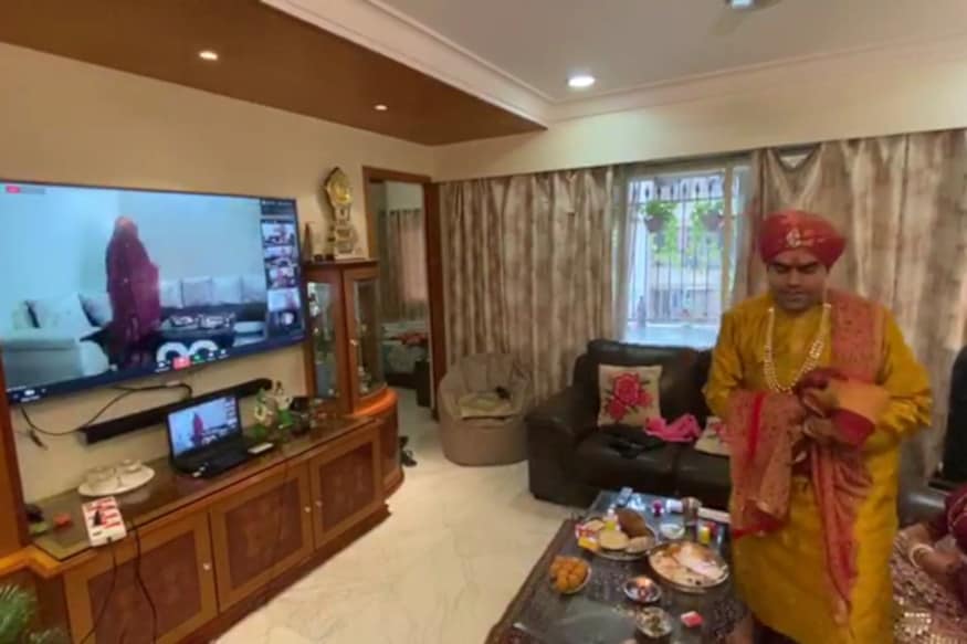 lockdown part-2 in Chhattisgarh, PM Narendra Modi, Congress, छत्तीसगढ़, सरकार, लॉकडाउन, groom in Mumbai, bride in Bareilly, Pandit ji got married online from Raipur, रायपुर, ऑनलाइन शादी, रायपुर, मुंबई, बरेली