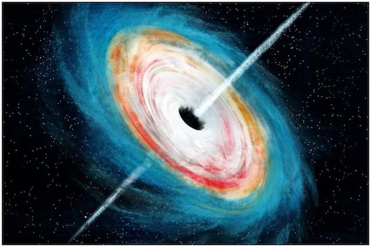 ब्लैकहोल की स्पिन की गति नहीं निकाली जा सकती थी, लेकिन वैज्ञानिकों ने इसका तरीका निकाल लिया.  (प्रतीकात्मक तस्वीर)