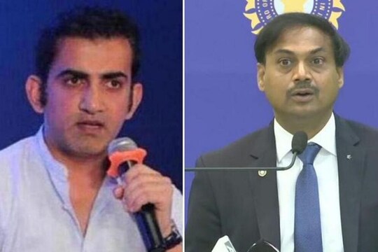 गौतम गंभीर औऱ पूर्व सेलेक्टर एमएसके प्रसाद