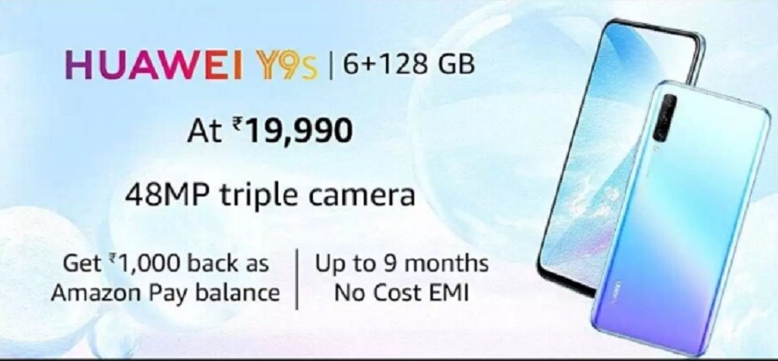 Huawei Y9s पर ऑफर मिल रहा है.