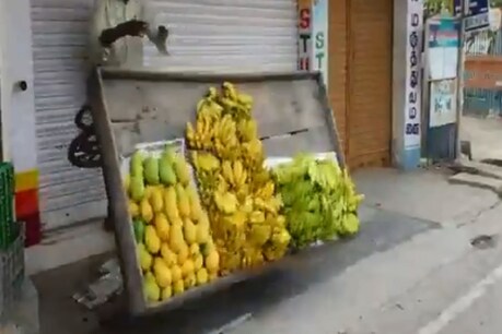 तमलिनाडु: अधिकारी की दबंगई, सड़क किनारे खड़े फल-सब्जी के ठेले पलटे, वीडियो Viral