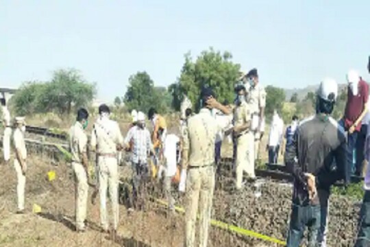 औरंगाबाद रेल हादसा की तस्वीर जहां 16 मजदूरों की मौत हो गई