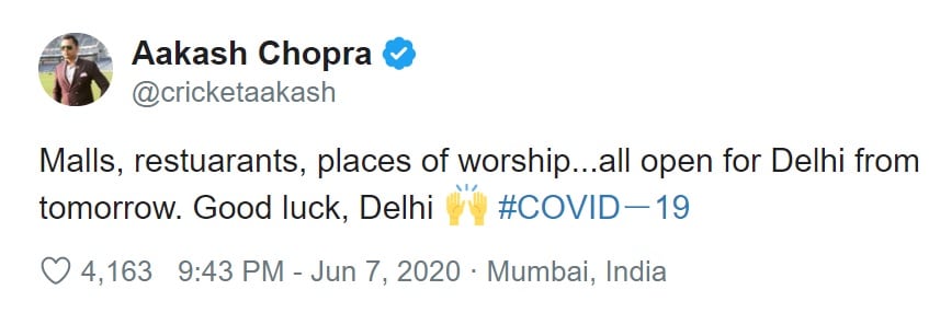 akash chopra, coronavirus, lockdown, covid 19, cricket, sports news, आकाश चोपड़ा, कोरोना वायरस, कोविड 19, लॉकडाउन, क्रिकेट, स्पोर्ट्स न्यूज