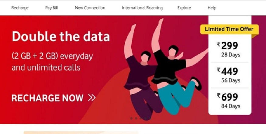 Vodafone अपने 3 प्लान में डबल डेटा ऑफर कर रहा है.