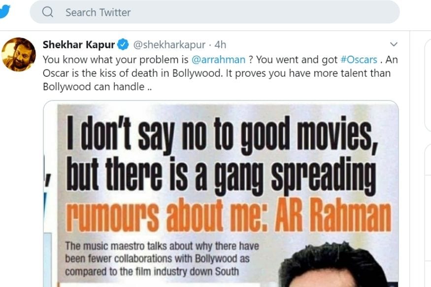 AR Rahman, AR Rahman on Groupism in Bollywood, Shekhar Kapur, Nepotism, Dil Bechara, Mukesh Chhabra, Sushant Singh Rajput, एआर रहमान, बॉलीवुड में एआर रहमान के खिलाफ ग्रुप, बॉलीवुड, नेपोटिज्म, Kangana Ranaut, Sonu Nigam, Sushant Singh Rajput, Dil Bechara, Dil Bechara Release, Anupam Kher emotional tweet Over Dil Bechara, Sanjana Sanghi, अनुपम खेर, सुशांत सिंह राजपूत, दिल बेचारा, संजना संघी, Disney Plus Hotstar, Hotstar, Mukesh Chhabra, Social Media, Disney+ Hotstar, Sushant's last film, बॉलीवुड, सुशांत सिंह राजपूत, दिल बेचारा, संजना संघी, मुकेश छाबड़ा, सोशल मीडिया, डिज्नी प्लस हॉटस्टार, सुशांत की आखिरी फिल्म, एआर रहमान का बॉलीवुड पर आरोप