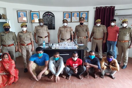 पुलिस मुठभेड़ में अष्टधातु की प्राचीन मूर्तियों के साथ पकड़े गए 6 लुटेरे, पुजारी को बंधक बना कर वारदात को दिया था अंजाम