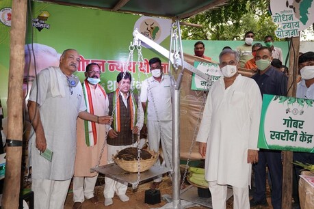 छत्तीसगढ़ में गोबर खरीद योजना शुरू, CM भूपेश बघेल बोले- 19 लाख किसानों को मिलेगी मदद छत्तीसगढ़ में गोबर खरीद योजना शुरू, CM भूपेश बघेल बोले- 19 लाख किसानों को मिलेगी मदद