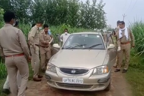 हापुड़: गाजियाबाद के युवक की कार में मिली लाश, पुलिस को शराब पार्टी के दौरान हत्या का शक
