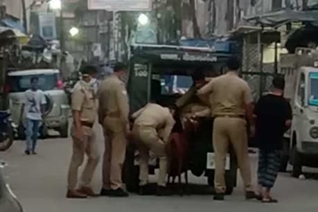 कानपुर: बिना मास्क के सड़कों पर घूम रहे बकरे को पकड़ कर थाने ले आई पुलिस, VIDEO वायरल
