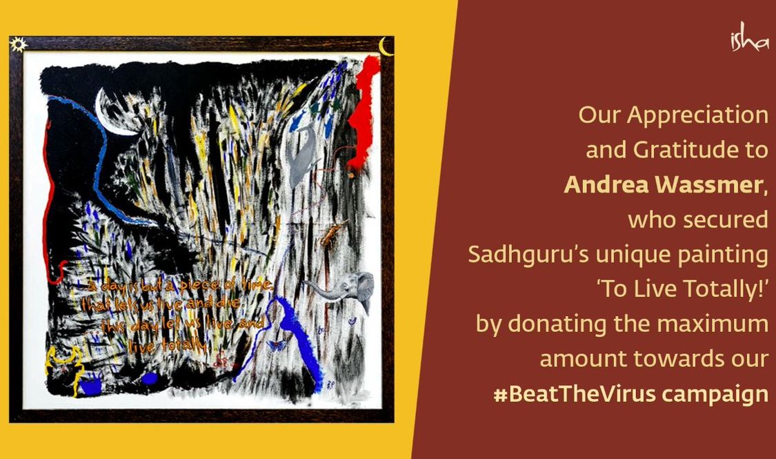 sadguru painting, sadguru jaggi vasudev, isha foundation, corona virus updates, covid 19 updates, सदगुरु पेंटिंग, सदगुरु जग्गी वासुदेव, ईशा फाउंडेशन, कोरोना वायरस अपडेट, कोविड 19 अपडेट