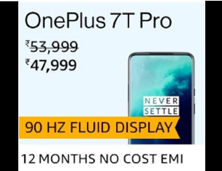 OnPlus 7T pro को अमेज़न से सस्ते में खरीदा जा सकता है.