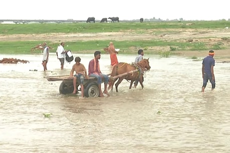 प्रयागराज: संगम में तेजी से बढ़ रहा गंगा-यमुना का जलस्तर, पैदा हुआ बाढ़ का खतरा