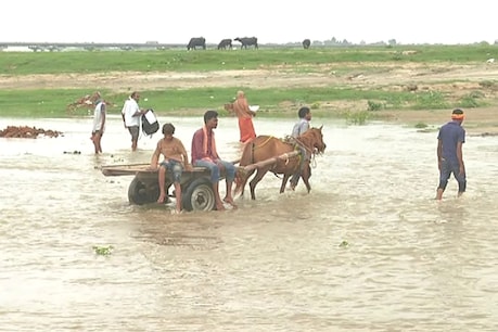 प्रयागराज: संगम में तेजी से बढ़ रहा गंगा-यमुना का जलस्तर, पैदा हुआ बाढ़ का खतरा प्रयागराज: संगम में तेजी से बढ़ रहा गंगा-यमुना का जलस्तर, पैदा हुआ बाढ़ का खतरा