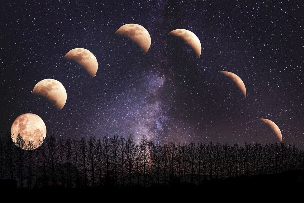 Moon, Earth, Sun, Phases of moon, Full moon, New moon, Why moon Changes its shape,