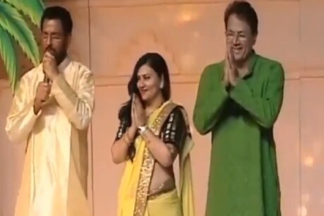 रामायण के प्रसारण के 30 साल बाद एक मंच पर राम, सीता और लक्ष्मण
