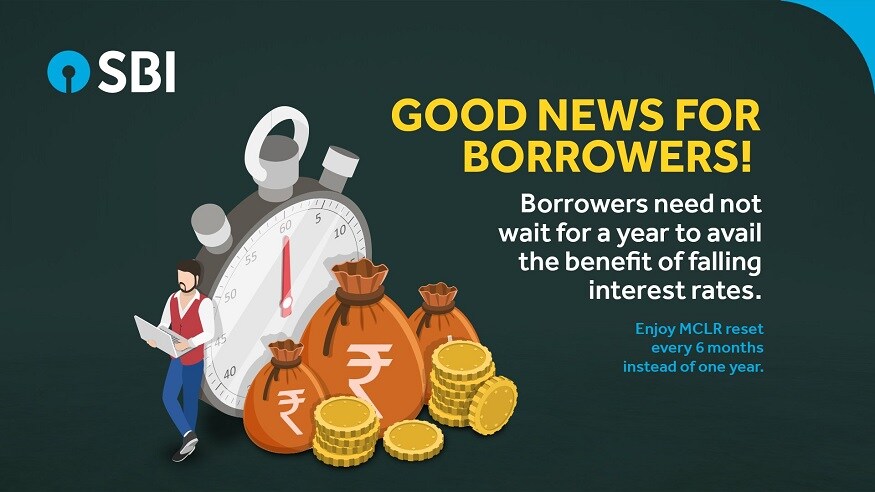 SBI ग्राहकों के लिए खुशखबरी! अब हर 6 महीने में मिलेगा ब्याज दर में कटौती का  फायदा- State Bank of India SBI reduced the MCLR reset frequency from 1 year  to 6