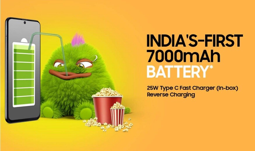 फोन में 7000mAh की दमदार बैटरी दी जाएगी. (Photo: Amazon India)