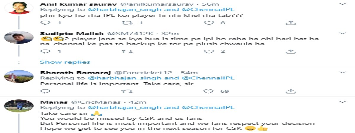IPL 2020 Harbhajan Singh not playing ms dhoni spin options fans reaction