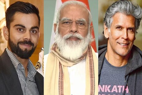 विराट कोहली और मिलिंद सोमन से बात करेंगे पीएम मोदी.