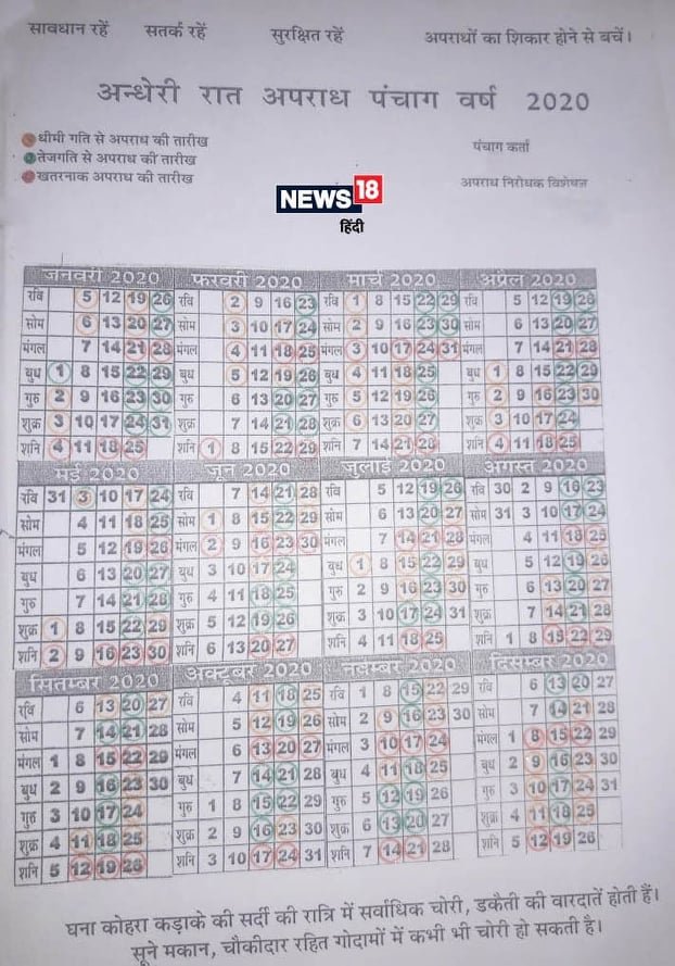 Crime Calendar, Latest Crime News, Criminal Cases, UP Police, Rajasthan, Crime control Expert, अपराध, पुलिस, उत्तर प्रदेश, राजस्थान, अपराध कैलेंडर, अपराध विशेषज्ञ