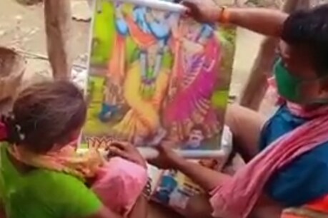 गोविंद सिंह राजपूत के विधानसभा क्षेत्र सुरखी से वायरल हुए वीडियो का एक दृश्य.