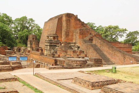 राजगीर स्थित प्राचीन नालंदा यूनिवर्सिटी के अवशेष