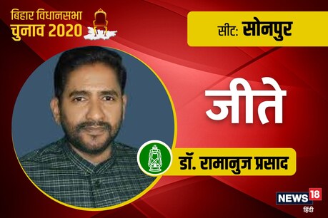 RJD के डॉ. रामानुज प्रसाद जीते.