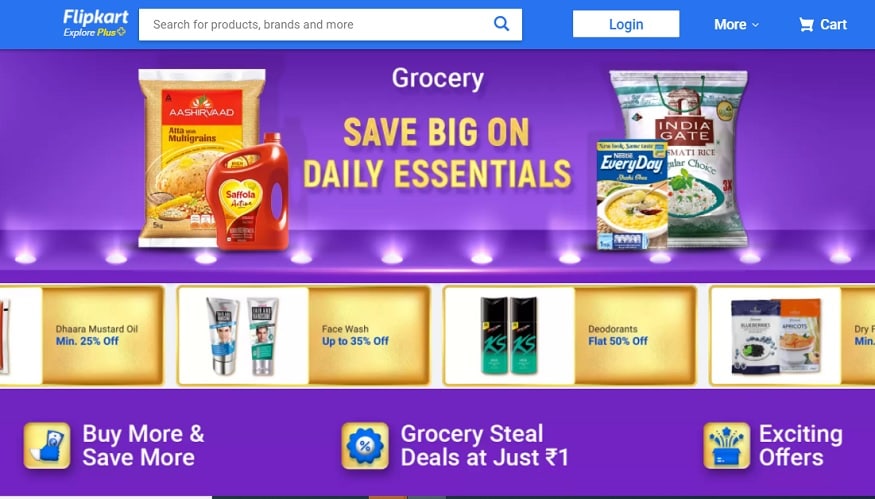 सेल में Grocery पर 1 रुपये की डील दी जाएगी.