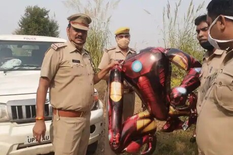 आस्मान में उड़ रहे आयरन मैन के गुब्बारे को लोगों ने समझा एलियन