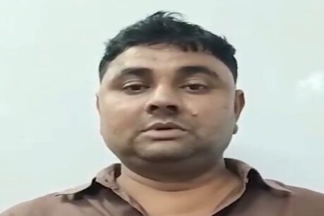 बलिया हत्याकांड में फरार मुख्य आरोपी धीरेंद्र प्रताप सिंह (वीडियो ग्रैब)