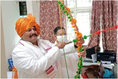 शिवराज सरकार में राज्य मंत्री हैं गिर्राज दंडोतिया. (फाइल फोटो)