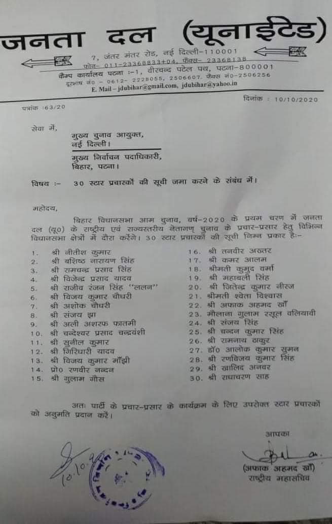 बिहार विधानसभा चुनाव, Bihar Assembly Election, जेडीयू, JDU