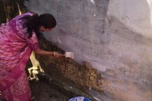 तस्वीरों में देखें... महिला और बाल विकास मंत्री रेखा आर्य की पुताई