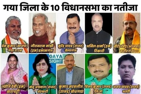 बिहार विधानसभा चुनाव में गया से जीतने वाले प्रत्याशी