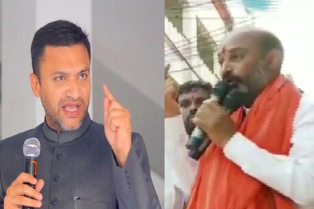 AIMIM नेता अकबरुद्दीन ओवैसी और तेलंगाना बीजेपी अध्यक्ष बंदी संजय के खिलाफ अभद्र भाषा के आरोप में मुकदमा दर्ज (Photo-ANI)