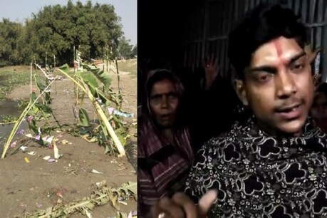 कटिहार में छठ घाट को नष्ट करने के मामले में कार्रवाई.