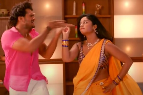 खेसारी लाल यादव, शुभी शर्मा का भोजपुरी गाना (Photo Grab- @
Bhojpuri Hit Songs/Youtube Video)