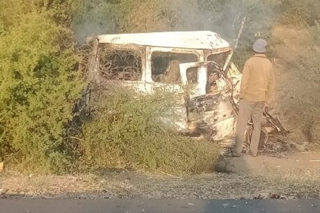 सुरेंद्रनगर में दुर्घटना. तस्वीर- News18 गुजराती