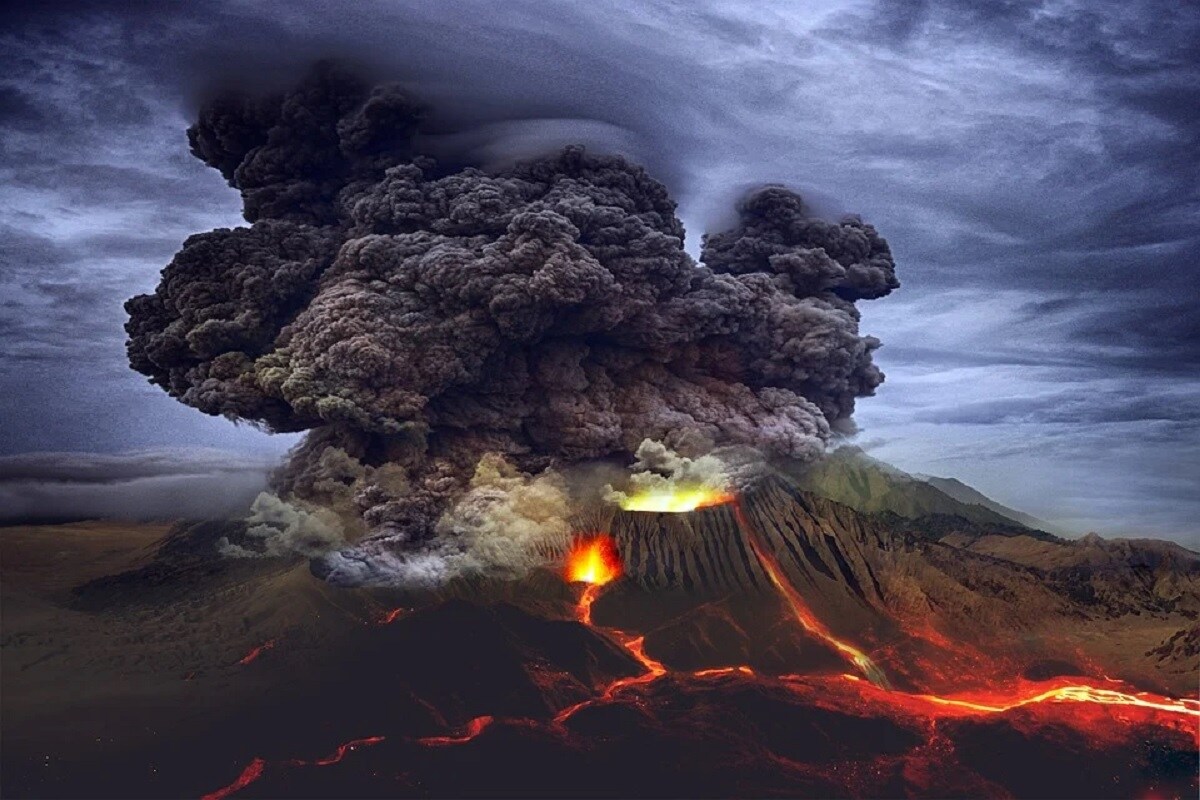 Volcanos, volcano eruptions, volcanic emissions,