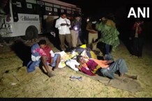 PHOTOS: पंजाब से बिहार जा रही बस की ट्रक से सीधी टक्‍कर, 2 की मौत कई घायल